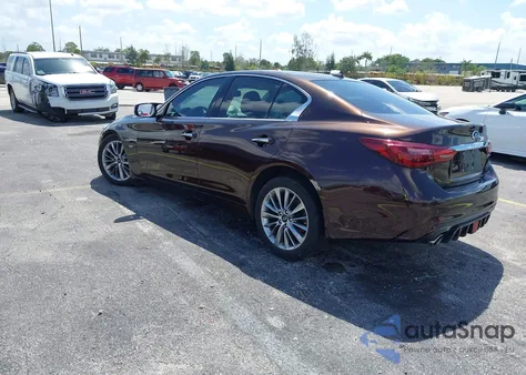 2020 Infiniti Q50 Luxe z USA, uszkodzony, nr VIN JN1EV7AP5LM204160